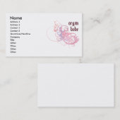 Carte De Visite Bébé d'organe (Devant / Derrière)