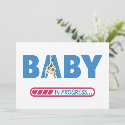 Carte de visite bébé en cours (Debout devant)