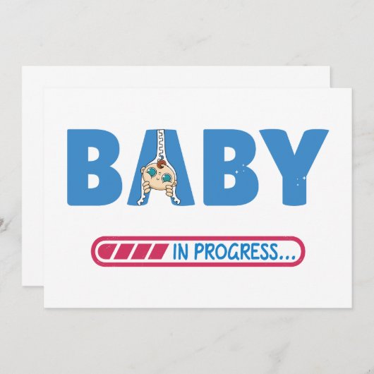 Carte de visite bébé en cours (Devant / Derrière)