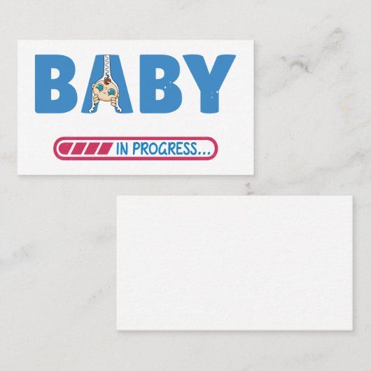 Carte De Visite Bébé en cours (Devant / Derrière)