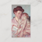 Carte De Visite Bébé endormi par Mary Cassatt (Dos)