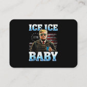 Carte De Visite Bébé Glace Drôle Trump (Dos)