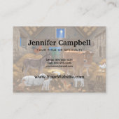 Carte De Visite Bébé Jésus Manger Nativité de Noël (Dos)