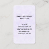 Carte De Visite Bébé lapin dans les fleurs de printemps (Dos)