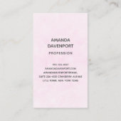 Carte De Visite Bébé mignon dans une couverture de coeur (Dos)