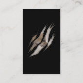 Carte De Visite Bébé mignon Fox Lover Torn Animal Torn (Devant)