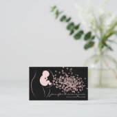 Carte De Visite Bébé Noir Doula Entraîneur de naissance Enceinte (Debout devant)