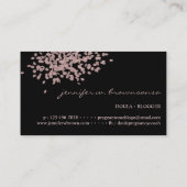 Carte De Visite Bébé Noir Doula Entraîneur de naissance Enceinte (Dos)