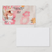 Carte De Visite Bébé sur le rose (Devant / Derrière)