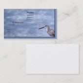 Carte De Visite Bécasseau (Devant / Derrière)