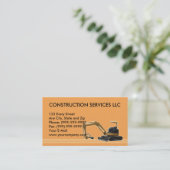 Carte De Visite bêcheur mécanique de construction (Debout devant)