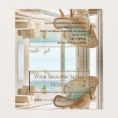 Carte De Visite Bed and Breakfast Hostel Photo Delicate Élégant (Extérieur déplié)