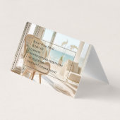 Carte De Visite Bed and Breakfast Hostel Photo Delicate Élégant (Dos)