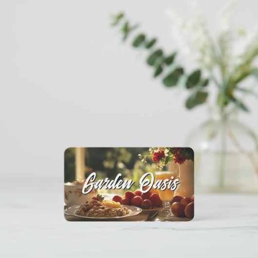 Carte De Visite Bed and Breakfast Scenery (Debout devant)