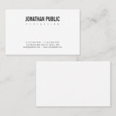 Carte De Visite Bed & Breakfast tendance Plain élégant design mini (Devant / Derrière)