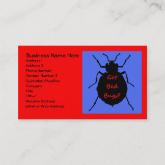 Carte de visite Bed Bug