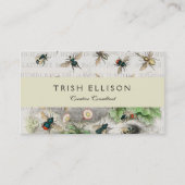 Carte De Visite Bee Honey Travailleur Queen Bees Antique (Devant)