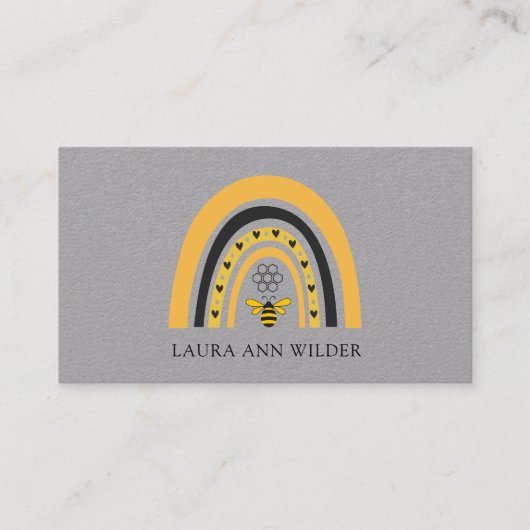 Carte de visite Bee Rainbow (Devant)
