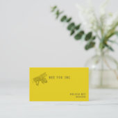 Carte De Visite Bee style Letterpress (Debout devant)