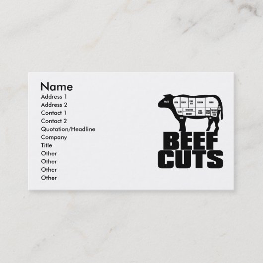 Carte De Visite Beef_Cuts (Devant)