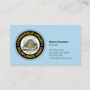 Carte De Visite Beehif Nom commercial Light Blue