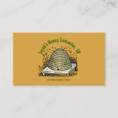 Carte De Visite Beehive Miel apiculteur noir ambre (Devant)