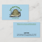 Carte De Visite Beehive Miel Bleu clair (Devant / Derrière)