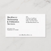 Carte De Visite Beekeeper Blackberry (Dos)