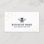 Carte De Visite Beekeeper Honey Bee Apiary Honeycomb Professionnel (Devant)