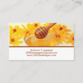 Carte De Visite Beekeeper Honey Bee Produits (Dos)