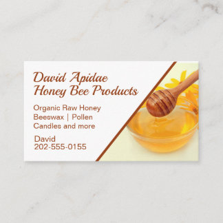 Carte De Visite Beekeeper Honey Bee Produits