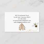 Carte De Visite Beekeeper Honey Products  (Dos)