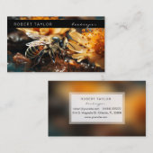 Carte De Visite Beekeeper Honey Vendeur Bee Ring Farmer Card (Devant / Derrière)