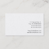 Carte De Visite Beekeeper Line Art Bee (Dos)