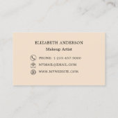 Carte de visite beige (Dos)