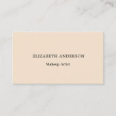 Carte de visite beige (Devant)