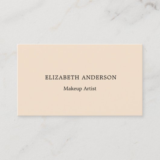 Carte de visite beige (Devant)