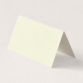 Carte De Visite Beige & Almond Color Minimalist Simple Plain (Dos)