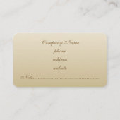 Carte de visite Beige Antique (Dos)