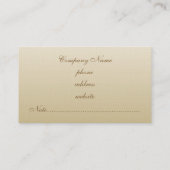 Carte de visite beige antique (Dos)