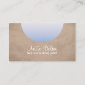 Carte de visite Beige Bleu moderne (Devant)