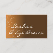 Carte De Visite Beige Brown avec Parties scintillant Étoiles Profe (Devant)