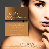 Carte De Visite Beige Brown avec Parties scintillant Étoiles Profe