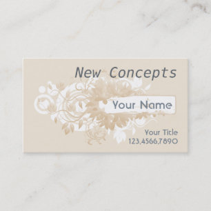 Carte De Visite Beige élégant, moderne et professionnel