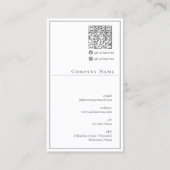 Carte de visite beige professionnel simple et clas (Dos)