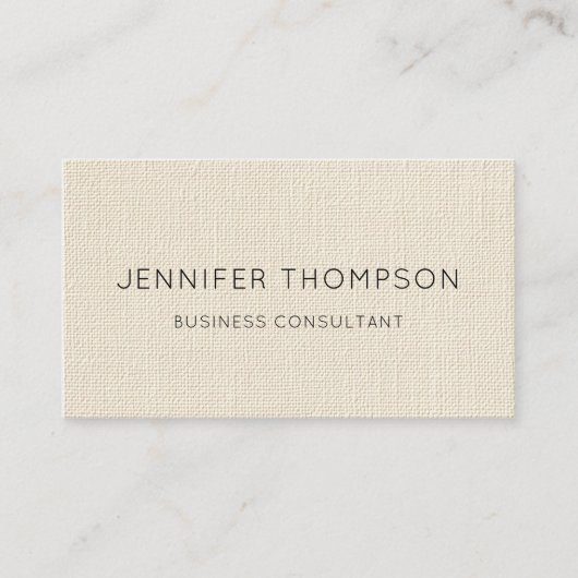 Carte De Visite Beige Textured  (Devant)