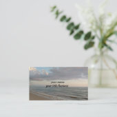 Carte De Visite Bel arrière - plan d'océan (Debout devant)