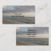 Carte De Visite Bel arrière - plan d'océan (Devant / Derrière)