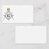 Carte De Visite Belgium freemasonry sign (Devant / Derrière)