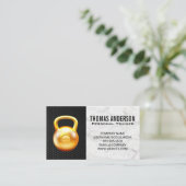 Carte De Visite Bell Kettle Gold | Fibre de carbone en marbre (Debout devant)